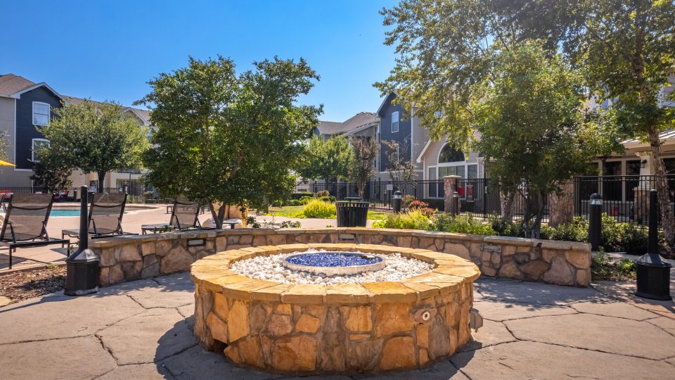 the fire pit at The  Wyatt at Presidio Junction