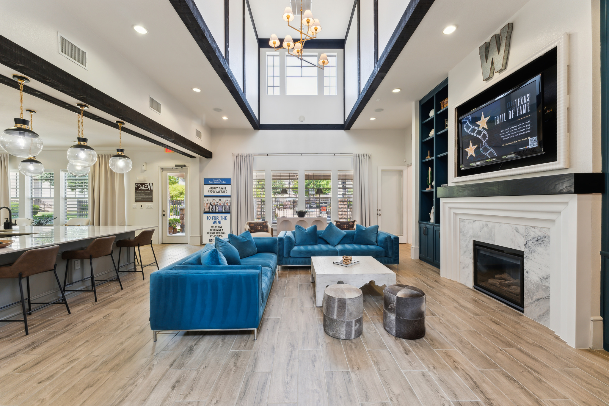 the living room at The  Wyatt at Presidio Junction