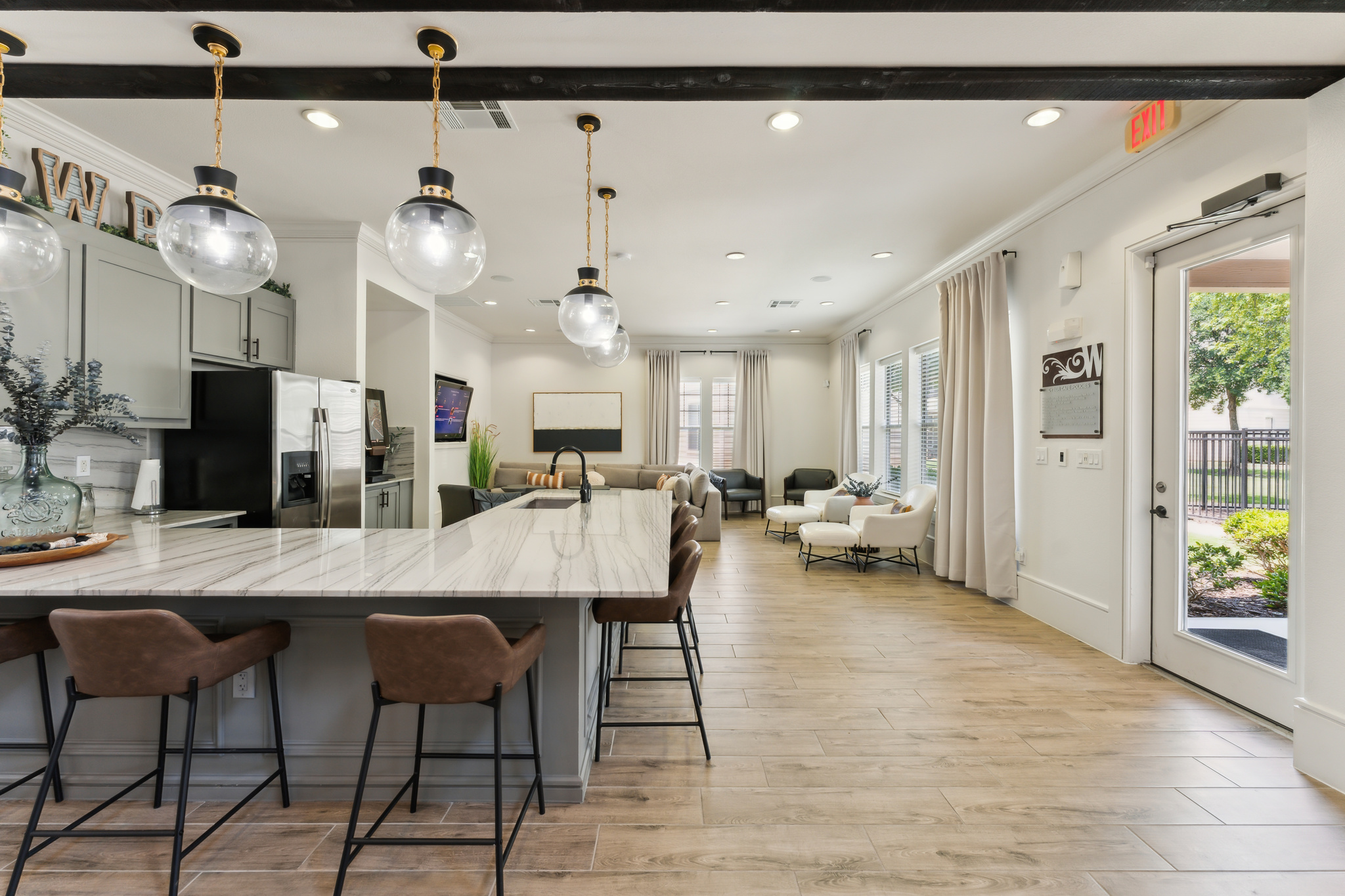 the kitchen and dining area at The  Wyatt at Presidio Junction
